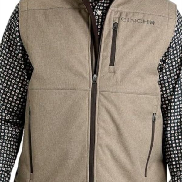 CINCH MENS BONDED VEST TAN 25 Thumbnail
